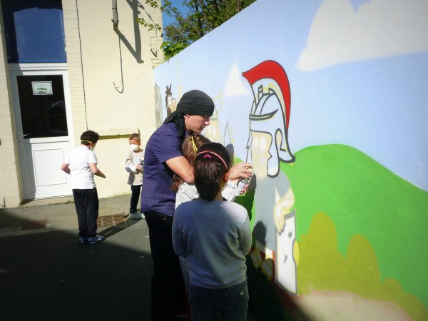 Atelier Graffiti, école primaire – Cherbourg 2014