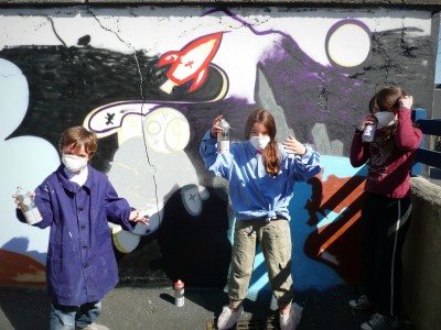 Atelier Graffiti, école primaire – Cherbourg 2014