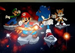 Chambre thème Mario & Sonic