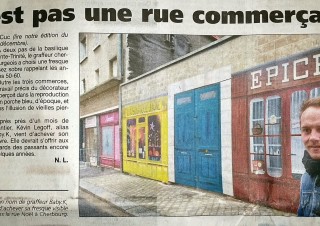 La Presse de la Manche, article « trompe l’œil » – Cherbourg 2014