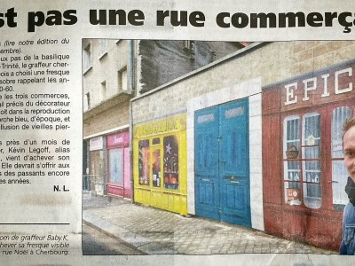 La Presse de la Manche, article « trompe l’œil » – Cherbourg 2014